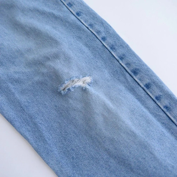 Vintage Ralph Lauren Polo Jeans Company Blue Distressed Relaxed Size 32x30 - Picture 9 of 16